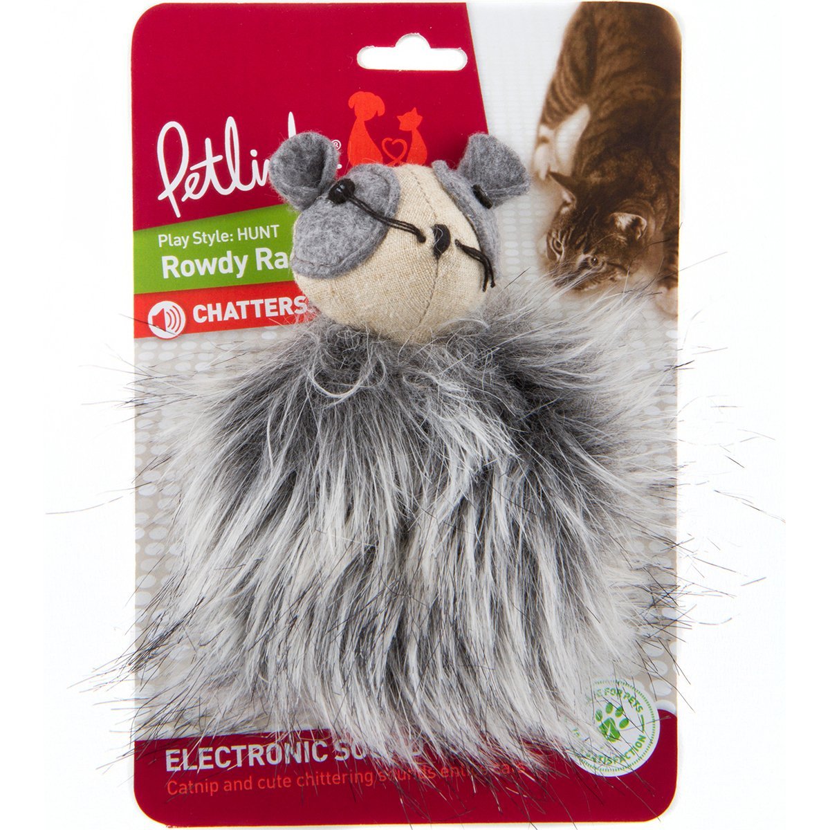 Worldw 786138 Petlinks Rowdy Raccoon Cat Toy