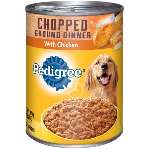 Marspc 798360 13.2 Oz Pedigree Ground Dinner With Chopped Chicken Dog Food - Pack Of 12
