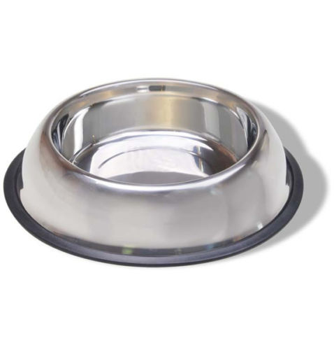 Vannes 794032 16 Oz No-tip Stainless Steel Pet Dish