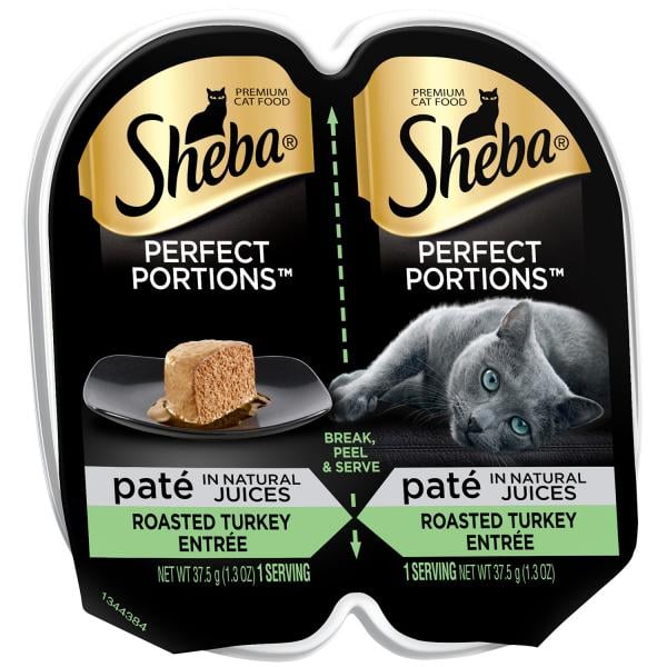 Marspc 798138 2.65 Oz Sheba Perfect Portions Premium Pate Turkey Entree - Pack Of 24