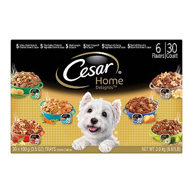 Marspc 798533 3.5 Oz Cesar Home Delights Wet Dog Food, Variety Pack - Pack Of 2 & 6 Count