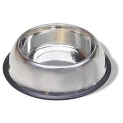Vannes 794033 32 Oz Stainless Steel Non Tip Dish With Rubber Ring