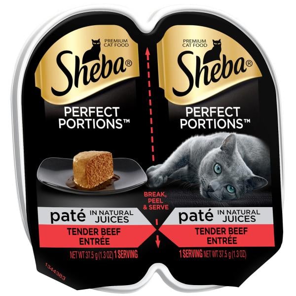 Marspc 798137 2.65 Oz Sheba Perfect Portions Premium Pate Beef Entree - Pack Of 24