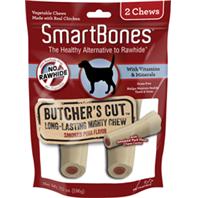Petmx 923068 Natural Smartbone Butcher Cut Mighty Chews For Dog, Large - Pack Of 2