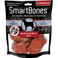 Petmx 923074 Smartbones Beef Dog Chew - Medium, Pack Of 4