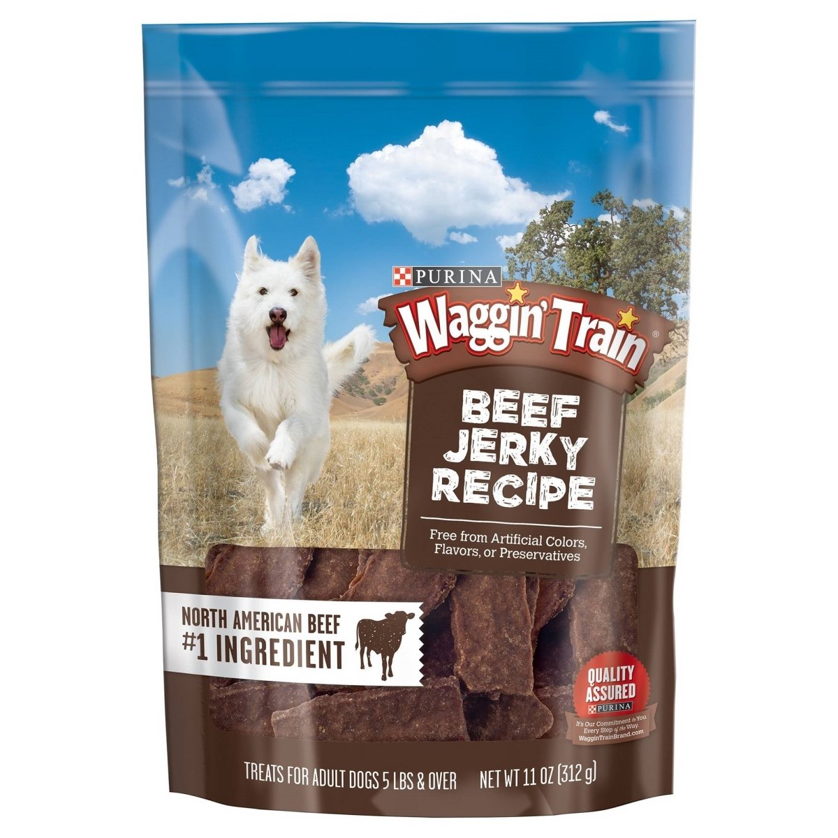 UPC 807020168013 product image for Purina Waggin Train 070062 4 - 11 oz Waggin Beef Jerky Dog Treats | upcitemdb.com