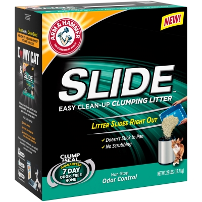 718020 28 Lbs Arm & Hammer Slide Non-stop Odor Control Clumping Cat Litter