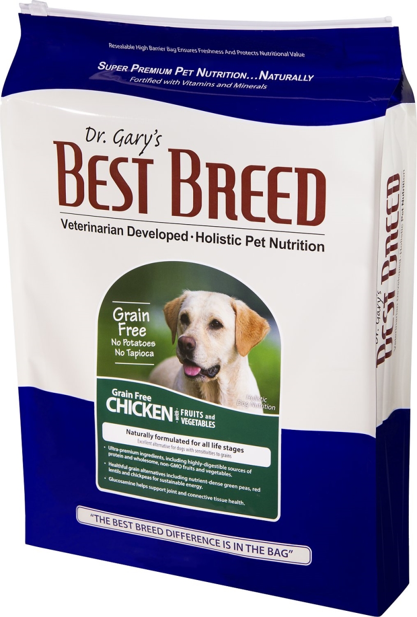 531165 Dr. Garys Best Breed Holistic Grain Free Chicken With Fruits & Vegetables Dry Dog Food