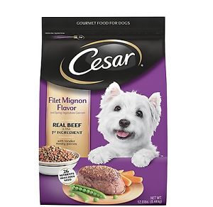 798552 12 Lbs Ceasar Filet Mignon Flavor With Spring Vegetables Dry Dog Food