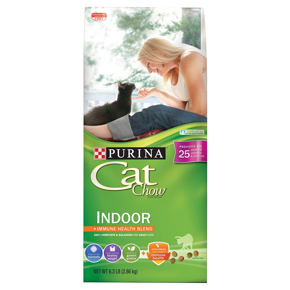 178493 6.3 Lbs Cat Chow Indoor Form - Pack Of 4