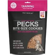 834132 12 Oz Peck Grain Free Beef Blueberry Dog Treat Cookies