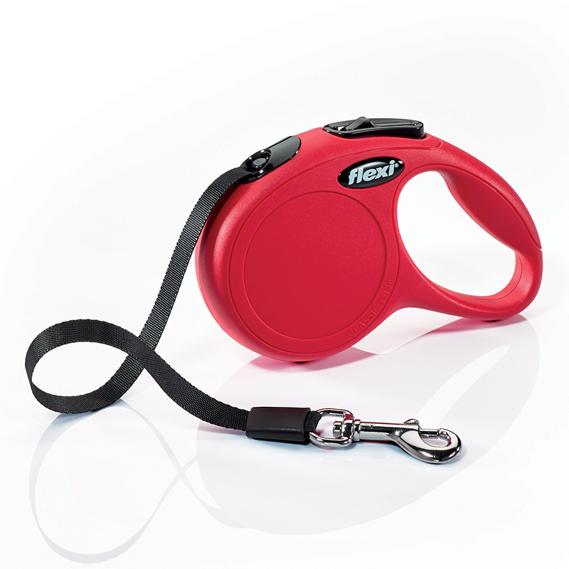 403221 Classic Retractable Dog Leash In Red, 10 Ft.