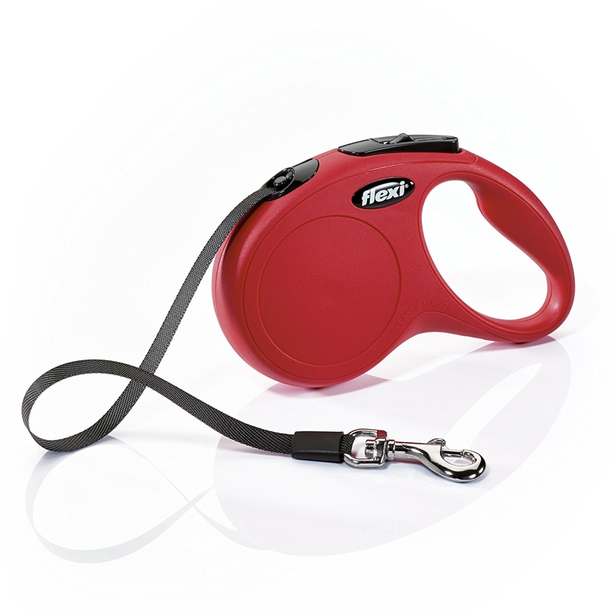 403225 Classic Retractable Dog Leash In Red, 16 Ft.