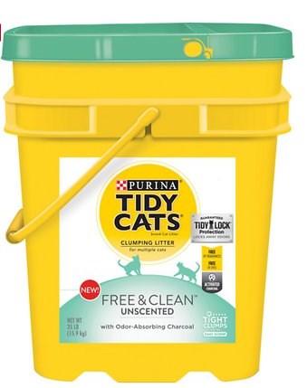 702116 Tidy Cats Free & Clean Unscented Clumping Cat Litter