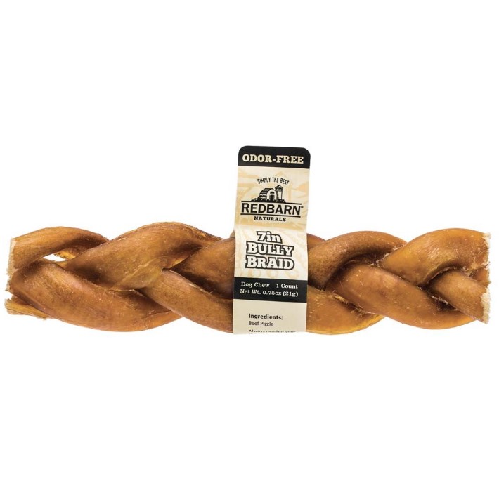 416323 7 In. Braided Bully Stick - Case Of 20