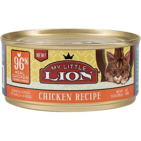 552091 5.5 Oz My Little Lion 96 Chicken Can Cat Food - Case Of 24