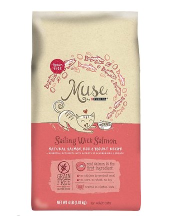 381191 Muse Sailing Natural Salmon Egg & Yogurt Recipe Adult Grain-free Dry Cat Food - Case Of 6