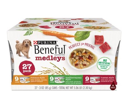 178224 3 Oz Beneful Medleys Tuscan, Romana & Mediterranean Style Variety Pack Canned Dog Food