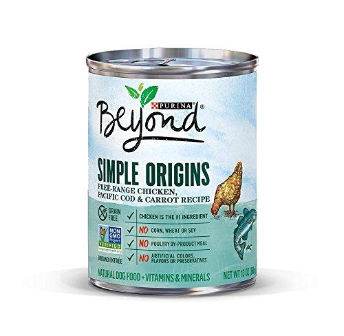 178360 12.5 Oz Beyond Simple Origins Free-range Chicken,pacific Cod & Carrot Recipe Grain Free Natural Dog Food - Case Of 12