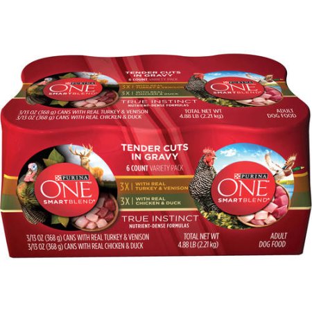 178331 13 Oz One Smartblend True Instinct Tender Cuts In Gravy Wet Dog Food - Case Of 6 & Pack Of 2