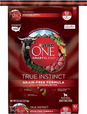 178329 12.5 Lbs One Smartblend True Instinct With Real Beef & Sweet Potato Grain-free Dry Dog Food