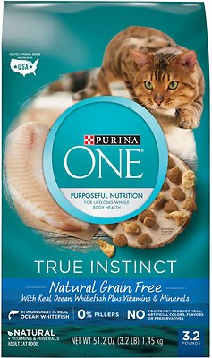 178788 6.3 Lbs One True Instinct Natural Grain-free With Ocean Whitefish Dry Cat Food - Case Of 4