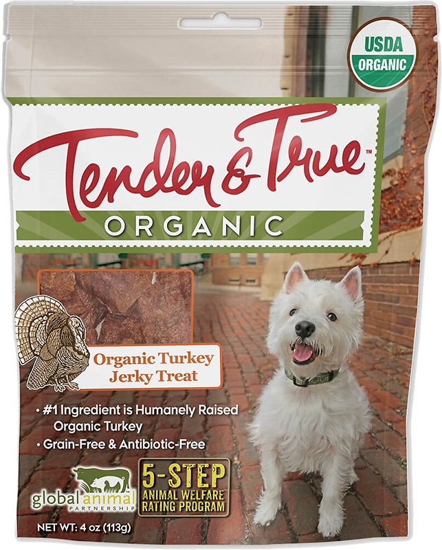 854044 4 Oz Organic Turkey Jerky Dog Treats - Case Of 10