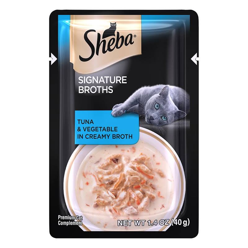 UPC 023100118673 product image for Mars Petcare 798607 1.4 oz Sheba Signature Broths Cat Treat - Tuna & Vegetable C | upcitemdb.com