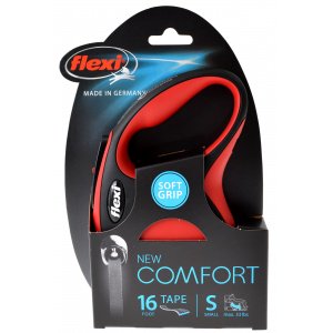 Flexi North America 403085 16 Ft. Comfort Retractable Tape Leash - Red