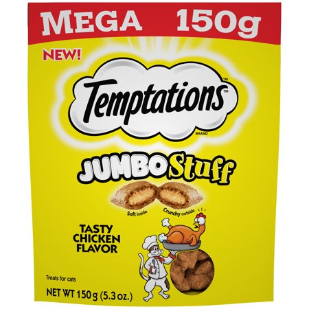798662 5.3 Oz Temptations Jumbo Stuff Tasty Chicken Flavor Cat Treats