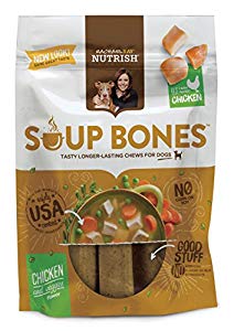 790040 12.6 Oz Rachael Ray Nutrish Soup Bones Dog Treats, Real Chicken & Veggies - Pack Of 6