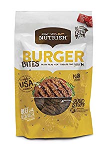 790042 12 Oz Rachael Ray Nutrish Burger Bites Dog Treats, Beef With Bison Burger