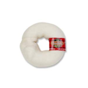 105090 3.5 In. The Rawhide Express Natural Donut Dog Chew - Small