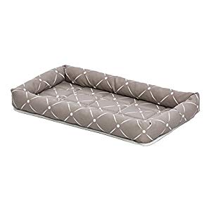 277423 22 In. Quiet Time Couture Ashton Bolster Pet Bed - Mushroom