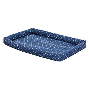 277436 48 In. Quiet Time Couture Ashton Bolster Pet Bed - Blue