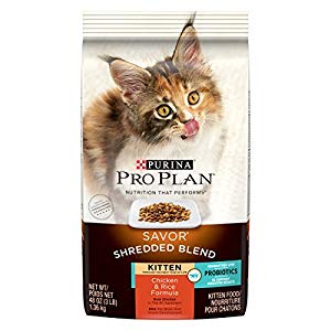 381440 3 Lbs Purina Pro Plan Savor Shredded Blend Dry Kitten Food - Chicken & Rice, Pack Of 6