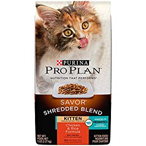 381458 12 Lbs Purina Pro Plan Savor Shredded Blend Dry Kitten Food - Chicken & Rice