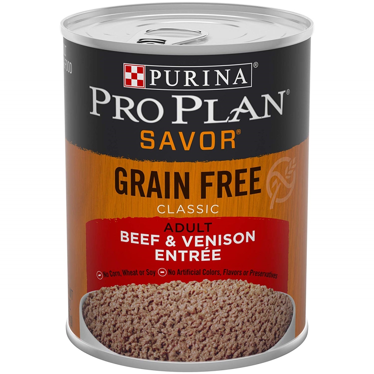 381788 13 Oz Plan Grain Free Classic Adult Canned Wet Dog Food - Beef & Venison, Pack Of 12