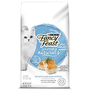 050284 3.4 Lbs Oz Fancy Feast Gourmet Naturals Dry Cat Food - Oceanfish, Pack Of 4