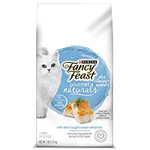 050375 7 Lbs Fancy Feast Gourmet Naturals Dry Cat Food - Pack Of 4