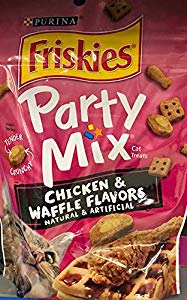 050359 6 Oz Friskies Party Mix Chicken & Waffle Flavors Snacks - Pack Of 6