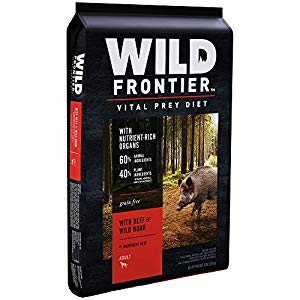 792242 12 Lbs Wild Frontier Vital Prey Dry Dog Food - Beef & Wild Boar