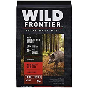 792245 12 Lbs Wild Frontier Vital Prey Dry Dog Food - Large Breed Beef & Wild Boar