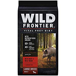 792246 24 Lbs Wild Frontier Vital Prey Dry Dog Food - Large Breed Beef & Wild Boar