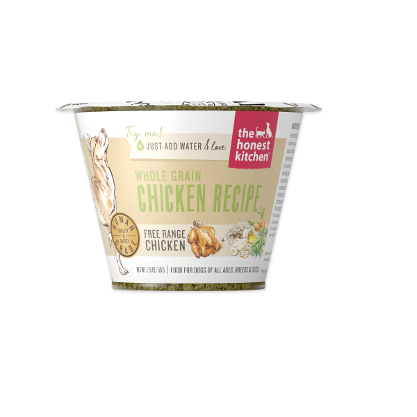 834188 1.75 Oz Whole Grain Chicken Single Serve Cup Food For Dog - Pack Of 12