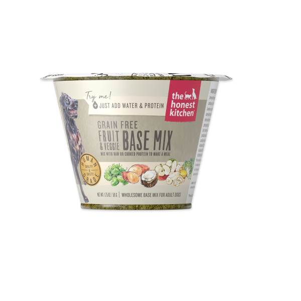 834190 1.75 Oz Grain Free Fruit & Veg Base Mix Single Serve Cups Dog Food - Pack Of 12