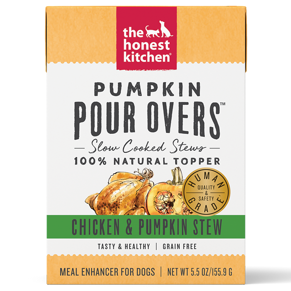 834159 5.5 Oz Dog Pour Overs Grain Free Chicken & Pumpkin Stew Food - Pack Of 12