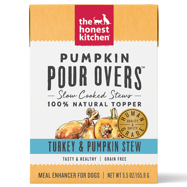 834160 5.5 Oz Dog Pour Overs Grain Free Turkey & Pumpkin Stew Food - Pack Of 12