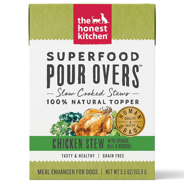 834165 5.5 Oz Dog Pour Overs Grain Free Superfood Chicken Stew Food - Pack Of 12