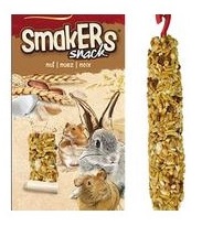 644125 Vitapol Smakers Small Animal Treat Stick - Nut - Pack Of 2